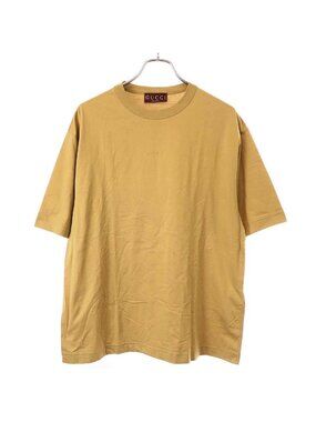 Gucci Embroidered Cotton Jersey T-Shirt Camel XS